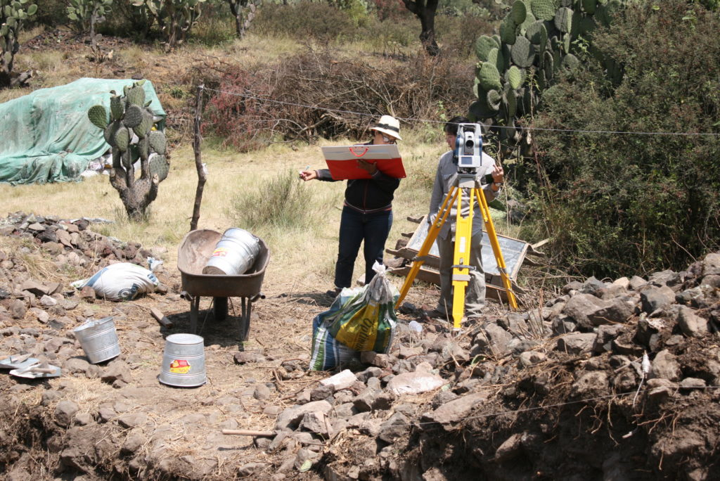 Topographical survey during the project in 2015