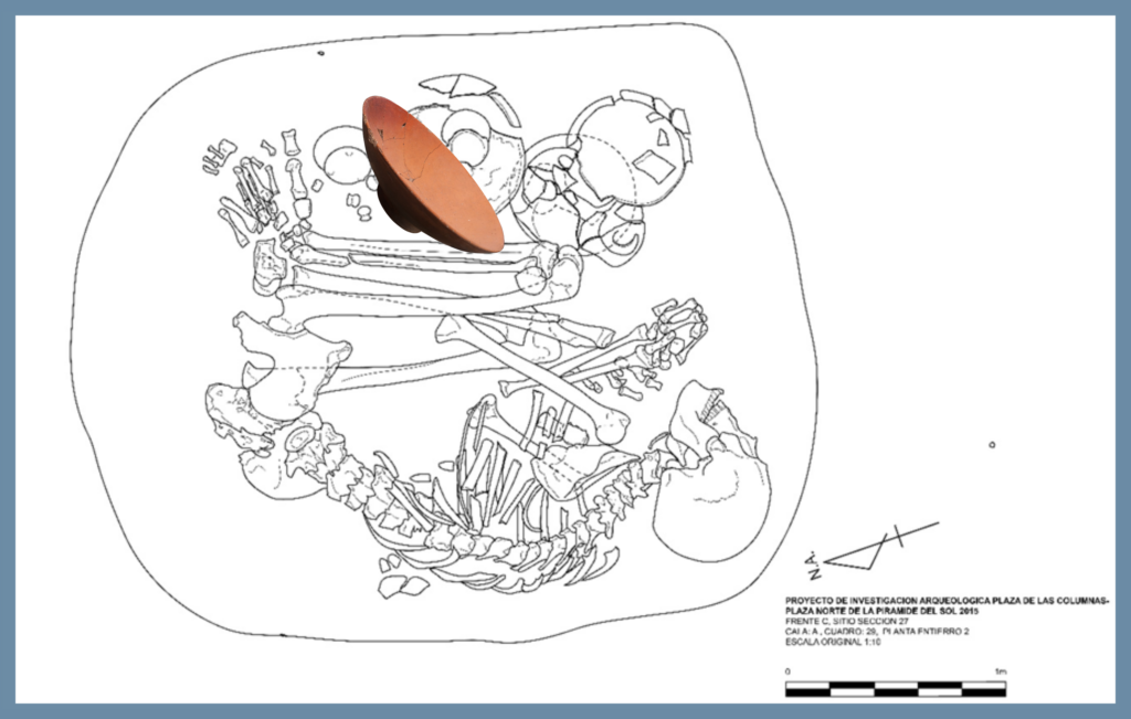 Burial found in 2015 in the project (hypothetical occurrence of the vessel)